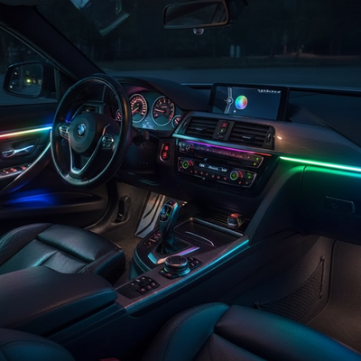 Kit 18 in 1 lumini ambientale auto dinamice RGB Symphony