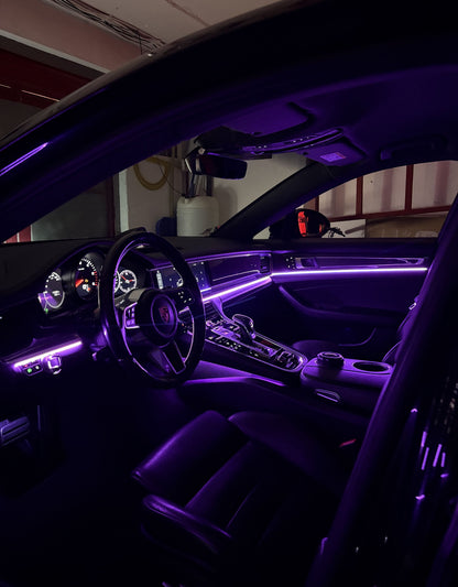 Kit 18 in 1 lumini ambientale interior auto dinamice RGB Symphony