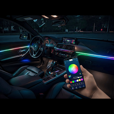 Kit 18 in 1 lumini ambientale auto dinamice RGB Symphony